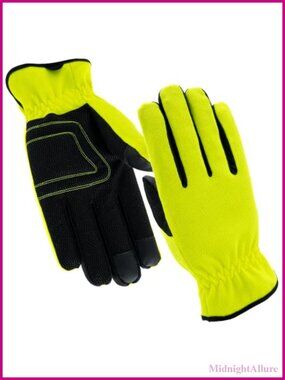 Touchscreen Digital Suede Utility Work Gloves Padded Palm Breathable Large